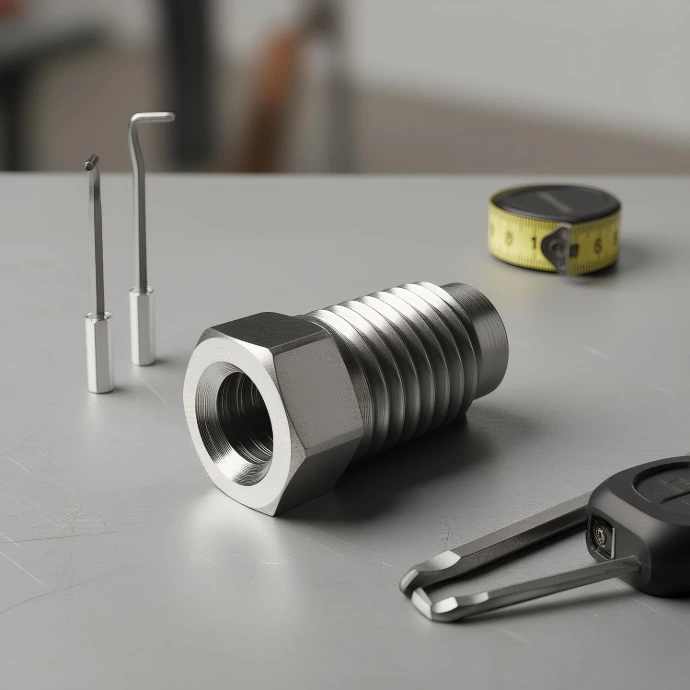 Adapter gwintowany ze stali nierdzewnej